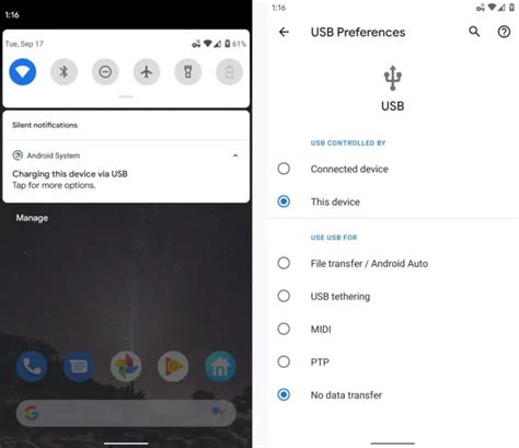 Transfer content wirelessly from an Android phone 